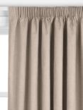 John Lewis Linen Look Made to Measure Curtains or Roman Blind, Pale Mole