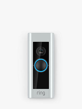 Ring Smart Video Doorbell Pro with Built-in Wi-Fi & Camera plus Plug-in Adapter
