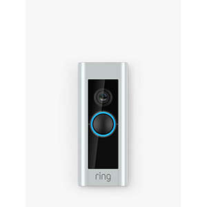 Ring Smart Video Doorbell Pro with Built-in Wi-Fi & Camera plus Plug-in Adapter