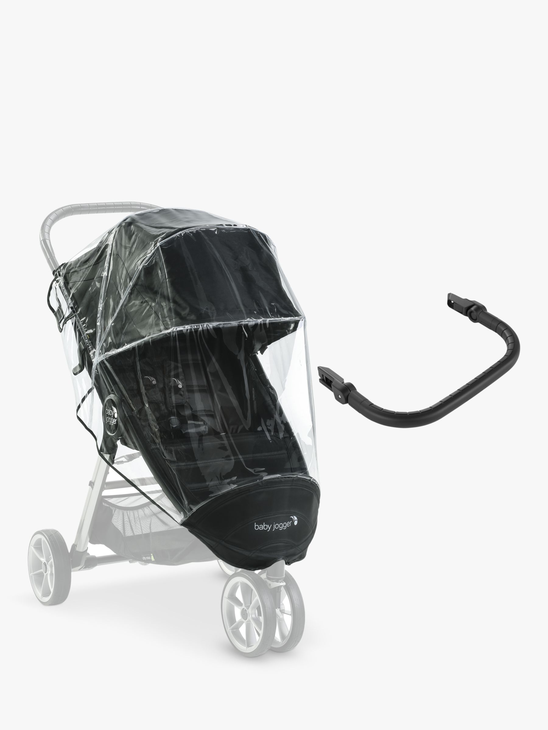 Baby Jogger CM2 Rain Cover and Belly Bar Pushchair Set