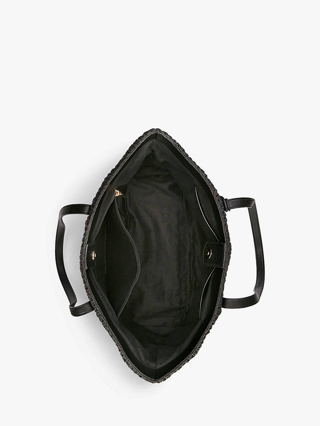 Lauren Ralph Lauren Straw Tote Bag, Black