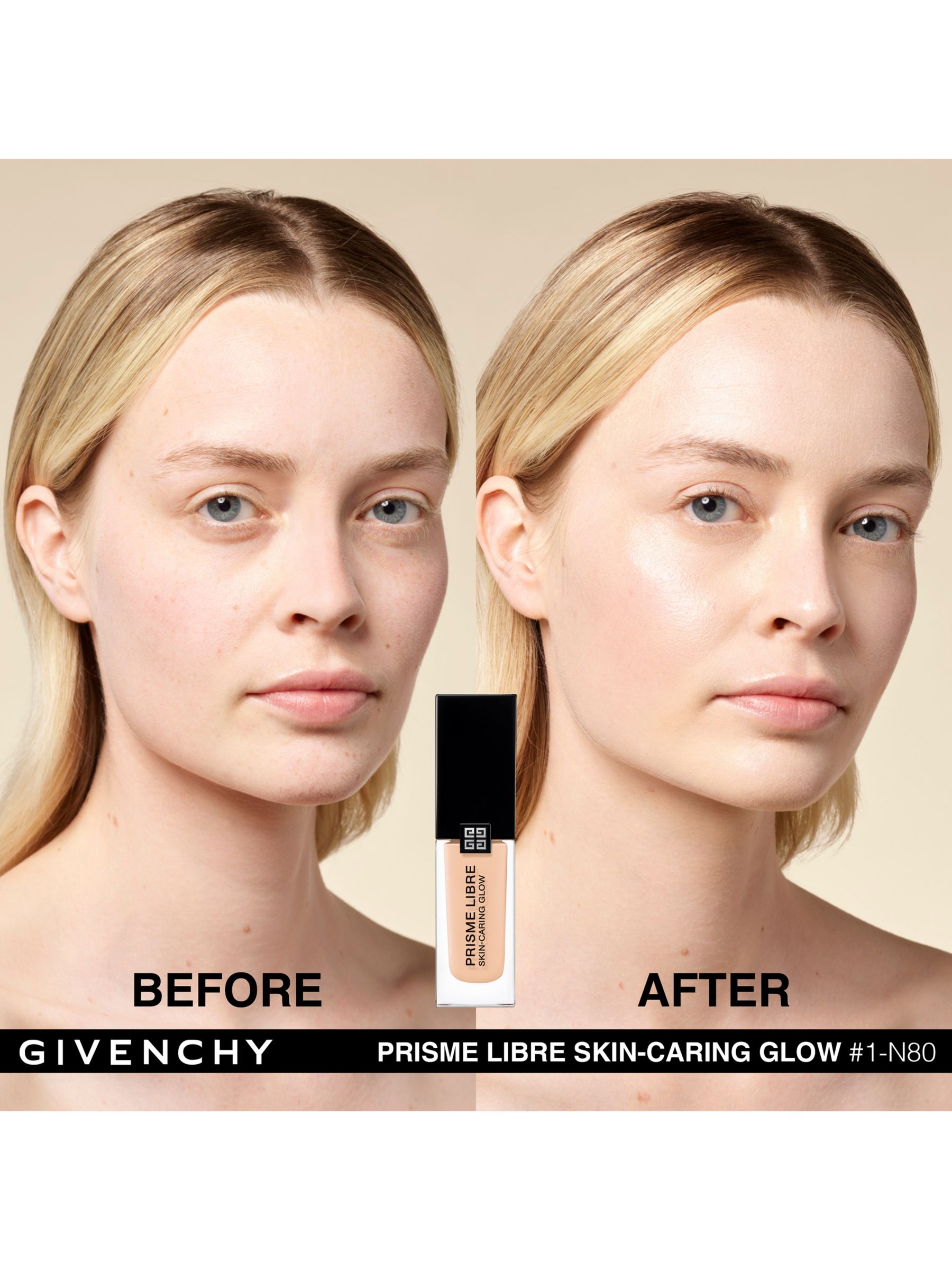 Givenchy Prisme Libre Skin-Caring Glow Foundation, 1-N80 at John Lewis &  Partners