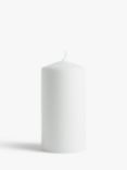 John Lewis ANYDAY Pillar Candle, White, 1.2kg