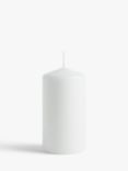 John Lewis ANYDAY Pillar Candle, White, 532g