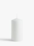 John Lewis ANYDAY Pillar Candle, White, 354g