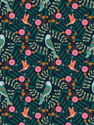 Dashwood Studio Birds Print Fabric, Green