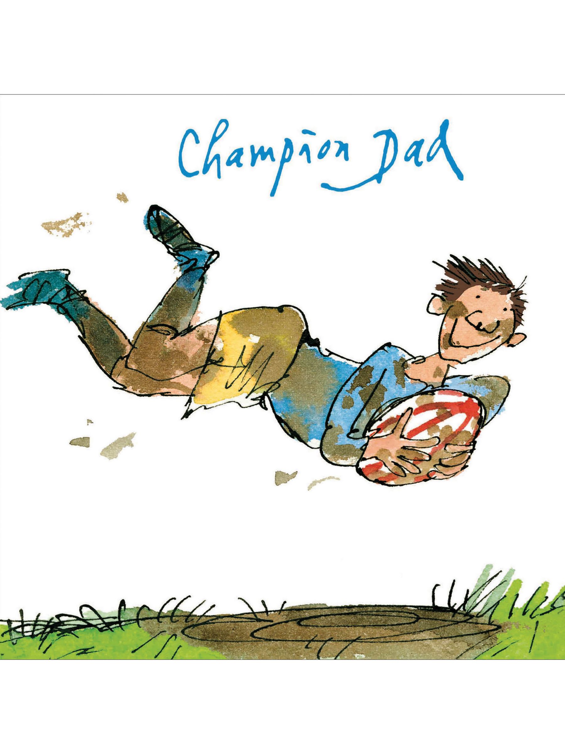 Woodmansterne Playing Rugby Father's Day Card