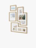 Umbra Mingle Gallery Wall Multi-aperture Photo Frame Set, 9 Photo, Natural