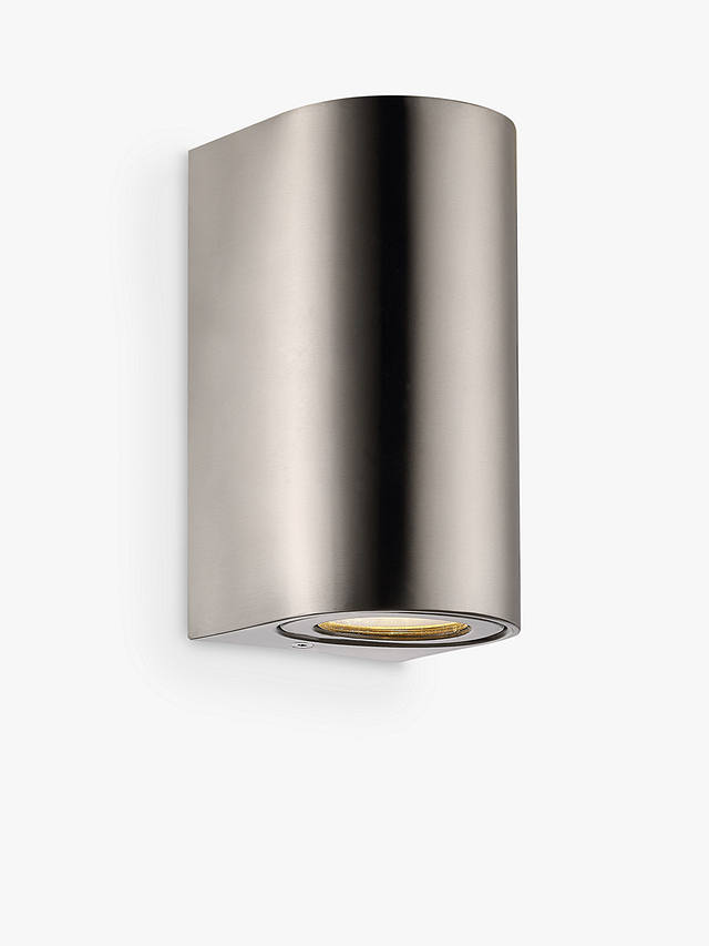 Nordlux Canto Max 2.0 Indoor / Outdoor Wall Light, Stainless Steel