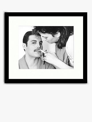Getty Images Gallery - Grooming Freddie Mercury Wood Framed Print & Mount, 49.5 x 57.5cm