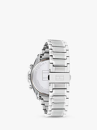 Tommy Hilfiger Men's Chronograph Bracelet Strap Watch, Silver/Black 1791835