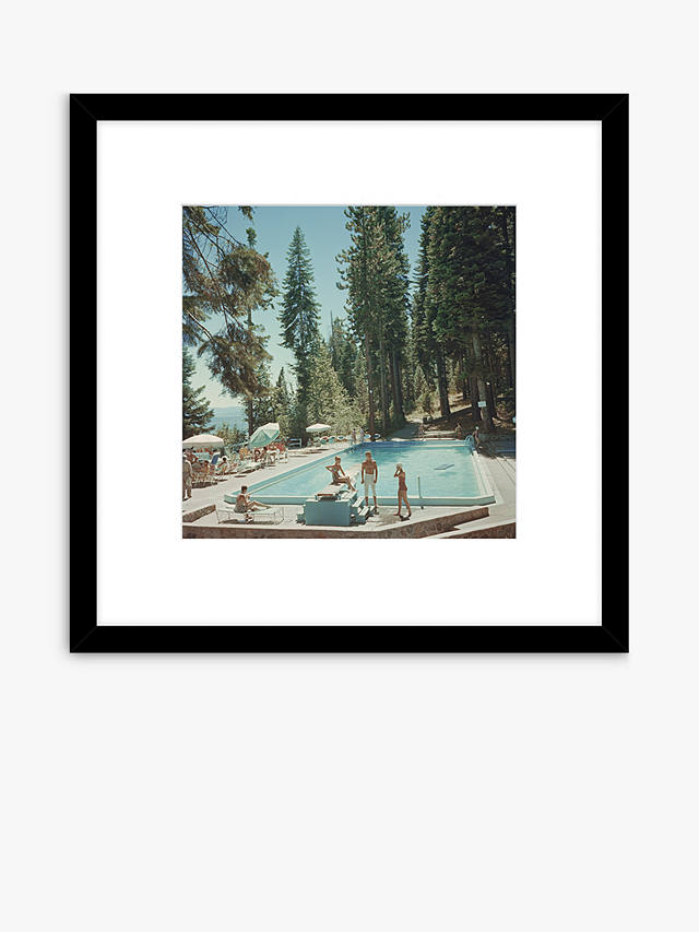 Getty Images Gallery - Slim Aarons 'Lake Tahoe' Wood Framed Print & Mount, 59.5 x 59.5cm