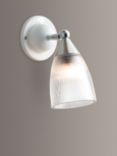 Original BTC Mann Prismatic Glass Wall Light, White/Clear