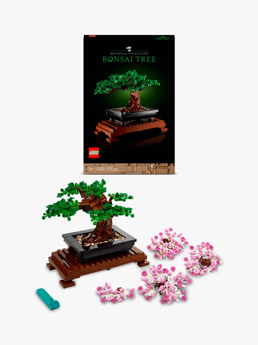 LEGO Icons Bonsai Tree with Cherry Blossom Flowers, DIY Plant Model for  Home Décor or Office Art, Unique Gift for Valentines Day for Him or Her