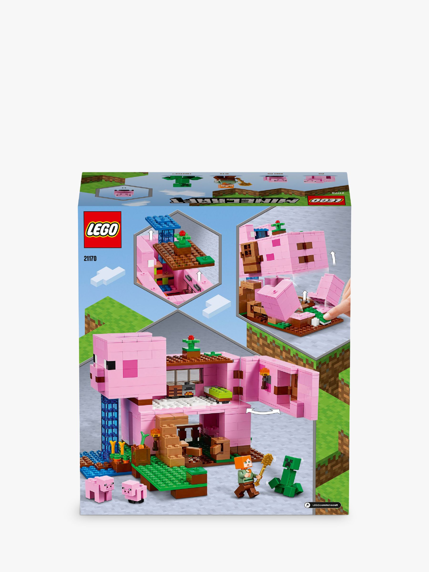 Floración marca Dinkarville LEGO Minecraft 21170 The Pig House