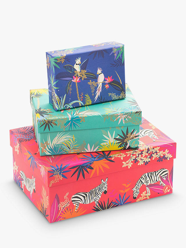 Sara Miller Tropical Gift Boxes, Set of 3