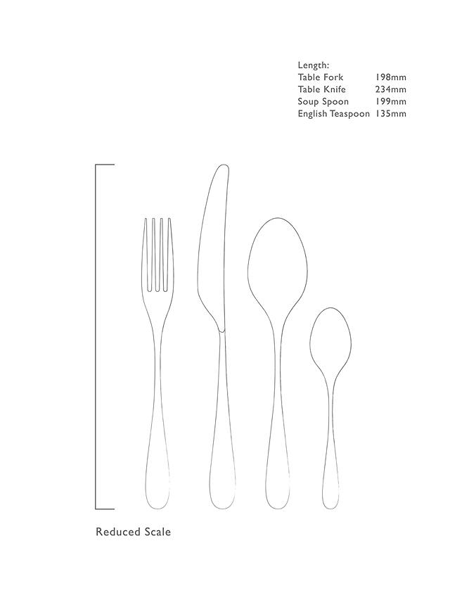 Robert Welch Sandstone Cutlery Set, 24 Piece/6 Place Settings