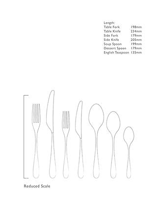 Robert Welch Sandstone Cutlery Set, 42 Piece/6 Place Settings