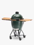 Big Green Egg Large BBQ & Acacia Wood Shelves Nest Bundle with ConvEGGtor