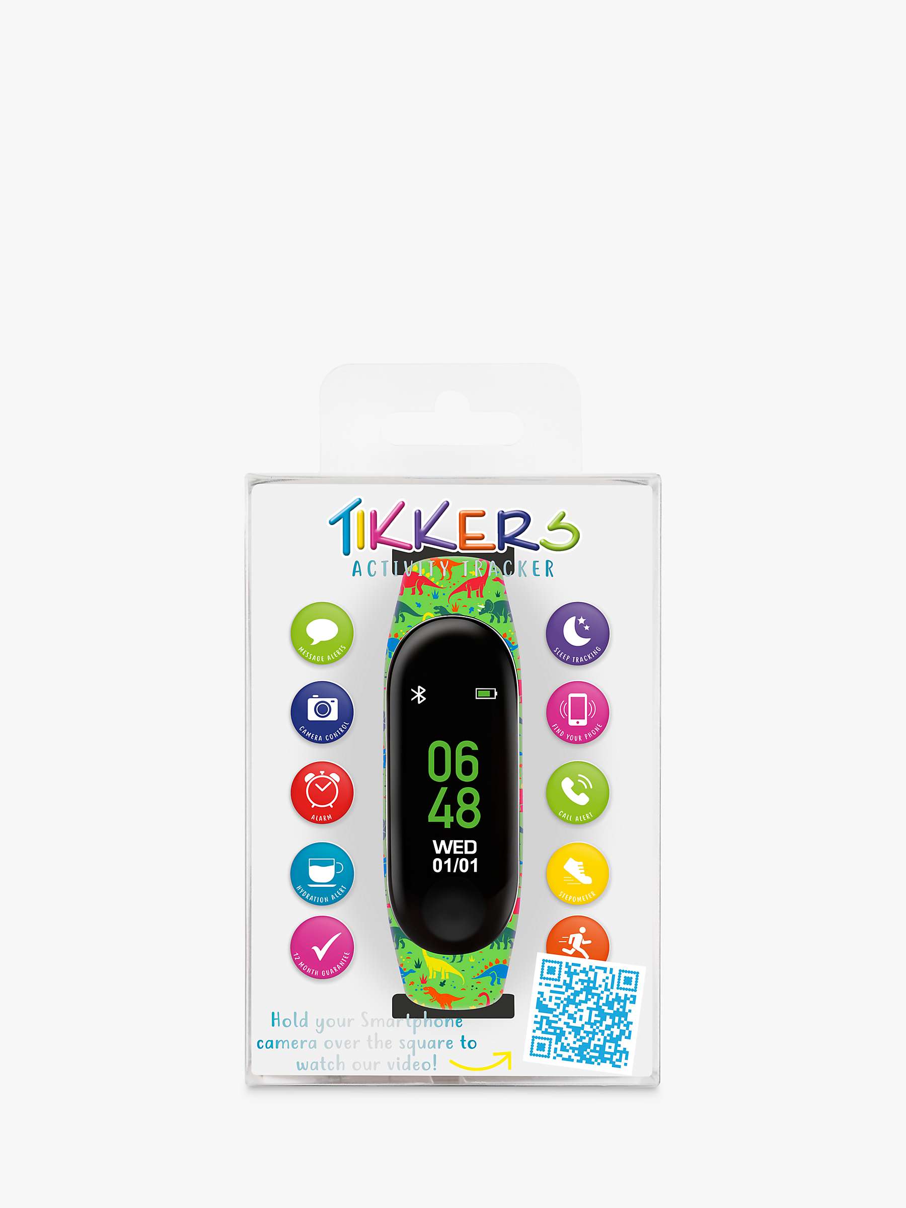 Buy Tikkers TKS01-0007 Children's Resin Strap Smartwatch, Green/Black Online at johnlewis.com