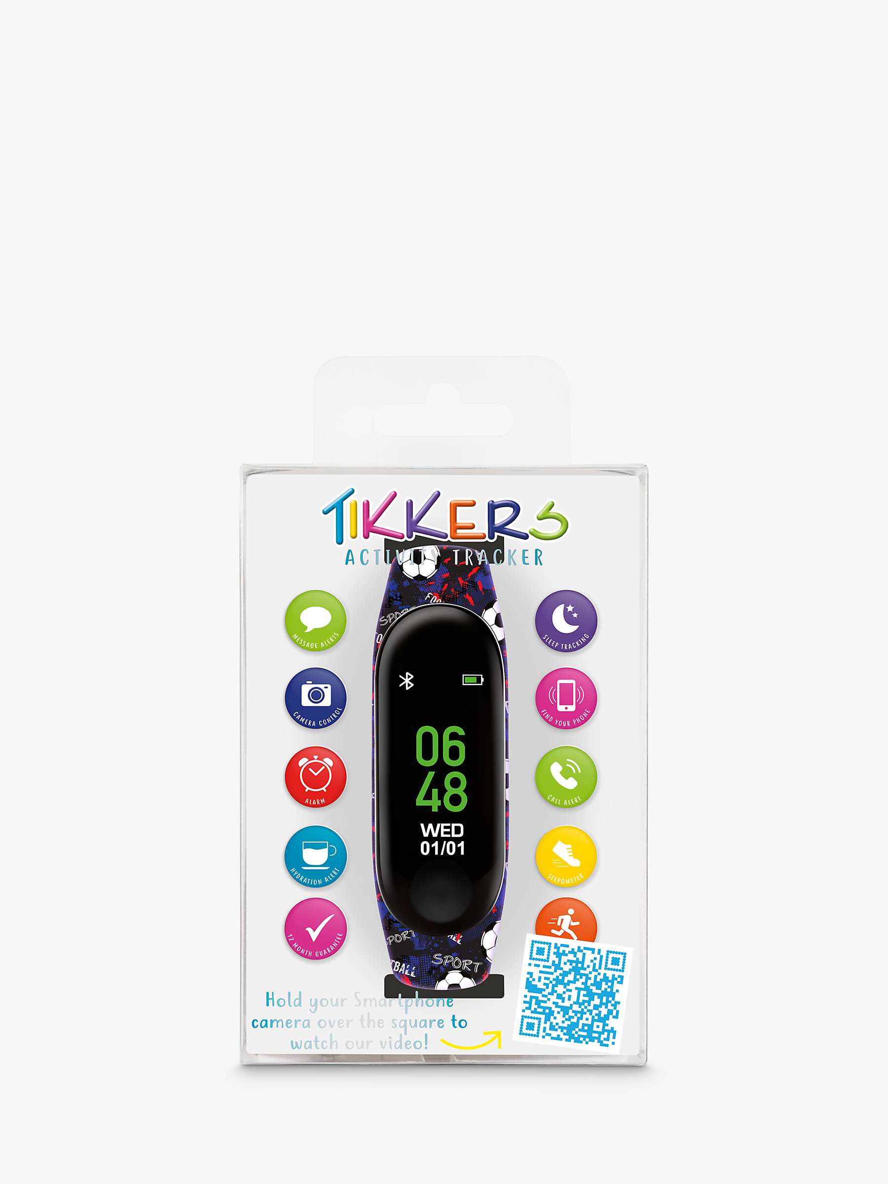 Buy Tikkers TKS01-0006 Children's Resin Strap Smartwatch, Blue/Black Online at johnlewis.com
