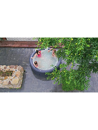 MSpa Rimba Quick-Heating Round Inflatable Hot Tub with Filter Pack, Chemicals & Cover Bundle, 6 Person