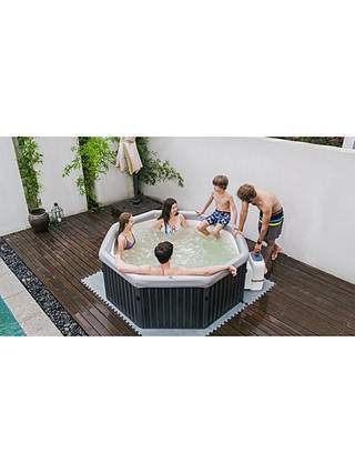 MSpa Tuscany Quick-Heating UV-Sanitised Hot Tub with Filter Pack, Chemicals & Cover Bundle, 6 Person