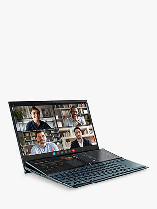 ASUS ZenBook Duo UX482EG Laptop, Intel Core i7 Processor, 16GB RAM, 512GB SSD + 32GB Intel Optane Memory, 14" Full HD, Celestial Blue