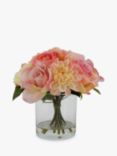 John Lewis Rose & Dahlia Floral Arrangement in Glass Vase