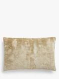 John Lewis Distressed Velvet Cushion, Gold