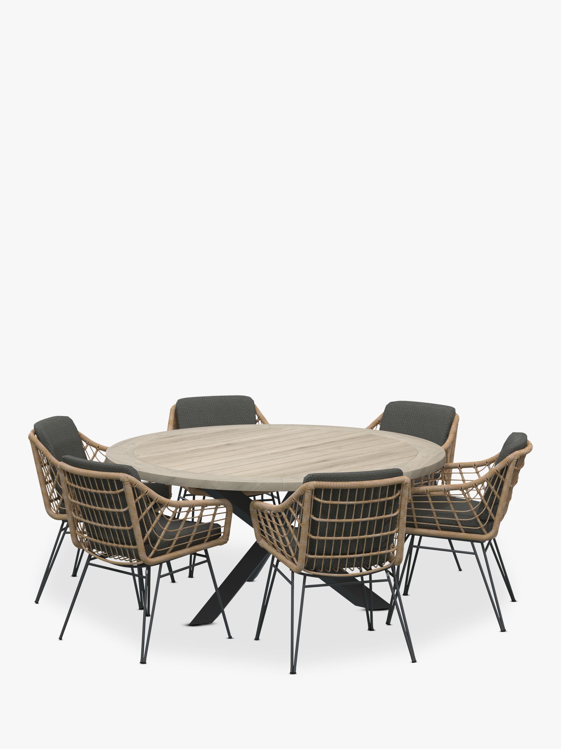 6 Seater Round Garden Dining Table, 6 Seater Round Dining Table And Chairs Outdoor