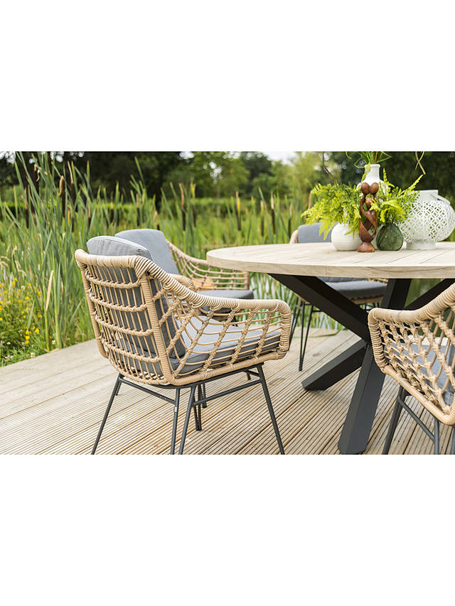 6 Seater Round Garden Dining Table, Round Table And Chairs Set Outdoor