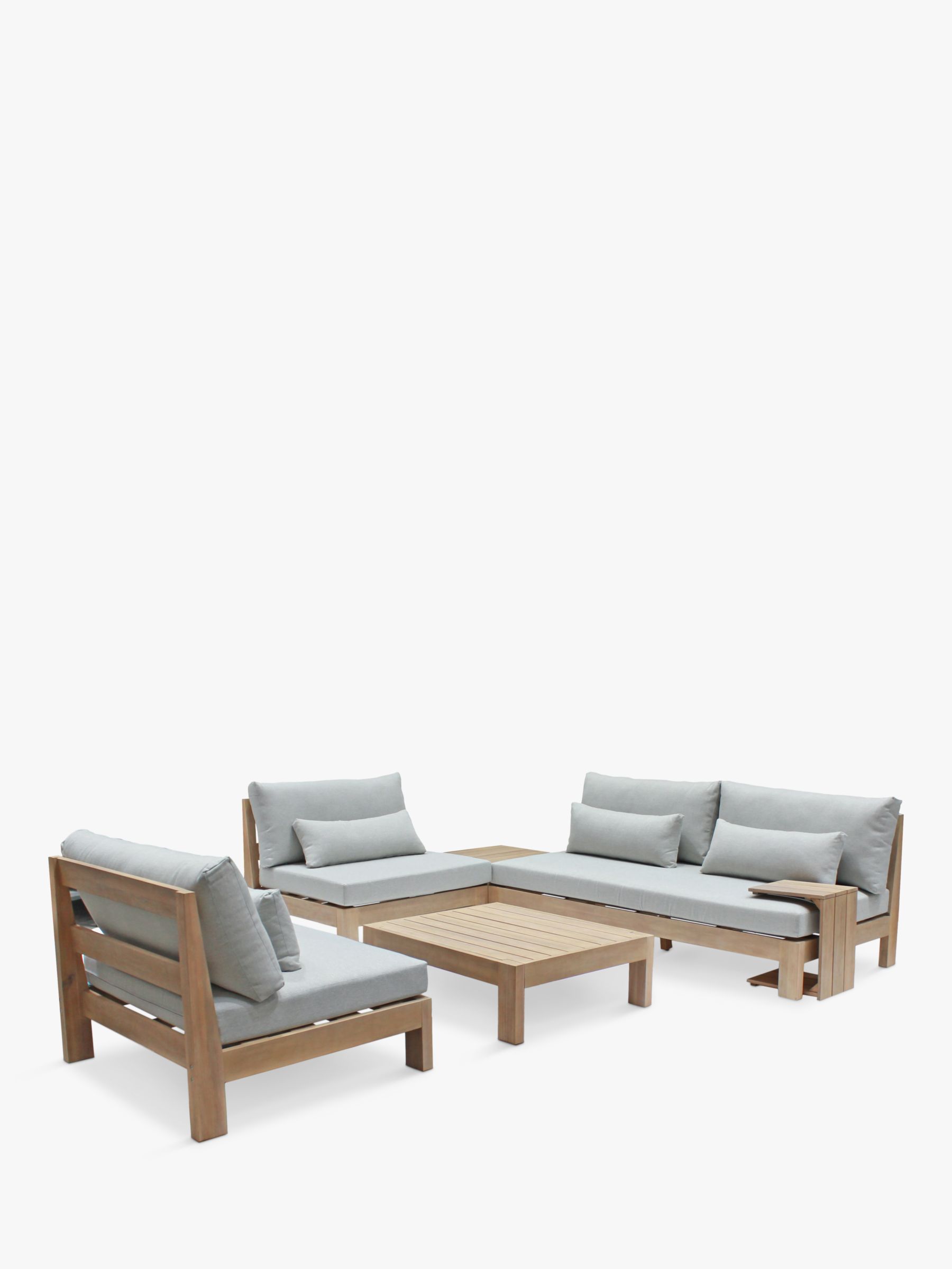 Photo of Kettler beach 4-seat garden low lounging table & chairs set fsc-certified -acacia wood- natural