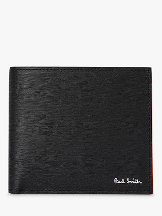 Paul Smith Two Tone Leather Wallet, Black/Blue