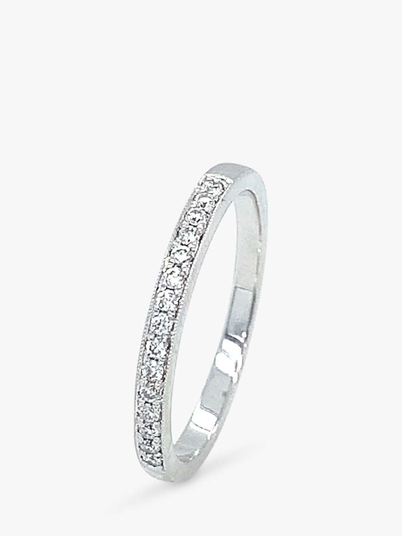 Buy E.W Adams 18ct White Gold Half Eternity Diamond Ring Online at johnlewis.com