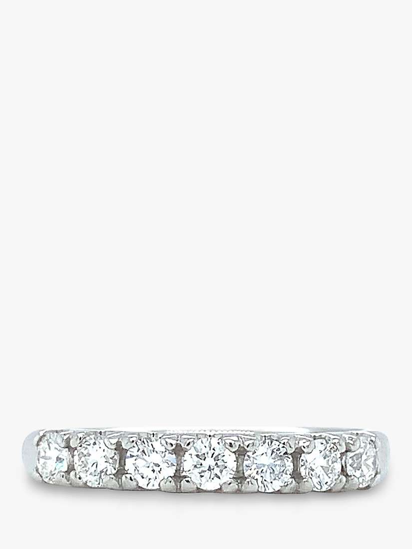 Buy E.W Adams Platinum Half Eternity Diamond Ring, N Online at johnlewis.com