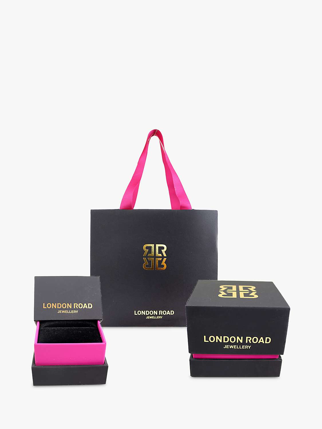 Buy London Road 9ct Gold Diamond Bar Stud Earrings Online at johnlewis.com