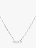 Dinny Hall Shuga White Sapphire Chain Necklace, Silver
