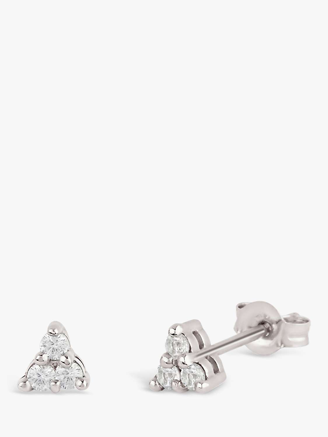 Buy Dinny Hall Shuga White Sapphire Trillion Stud Earrings Online at johnlewis.com