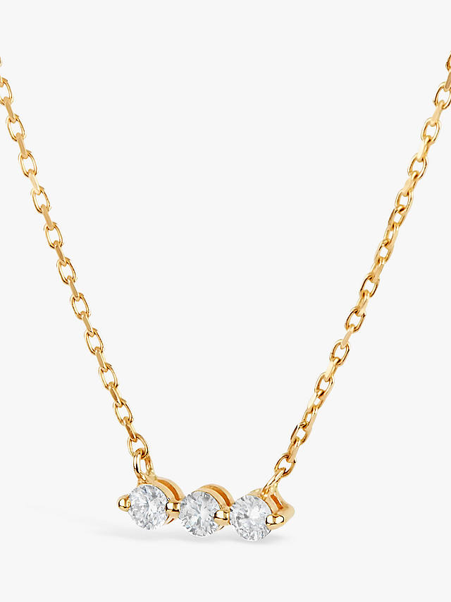 Dinny Hall Shuga White Sapphire Chain Necklace, Gold