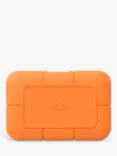 LaCie Rugged External Solid State Drive, 500GB, USB Type-C, Orange