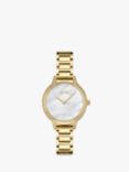 BOSS 1502557 Women's Gala Crystal Bracelet Strap Watch, Gold/Mother of Pearl