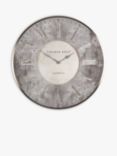 Thomas Kent Florentine Star Roman Numeral Analogue Wall Clock, Silver