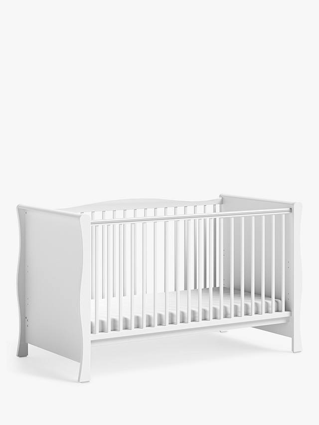 Little Acorns Traditional Sleigh Cotbed, White