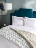 John Lewis & Partners Reversible Velvet Quilted Bedspread