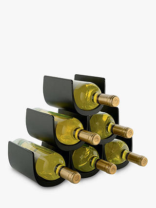 Alessi Noè Modular Wine Rack, 6 Bottle, Black
