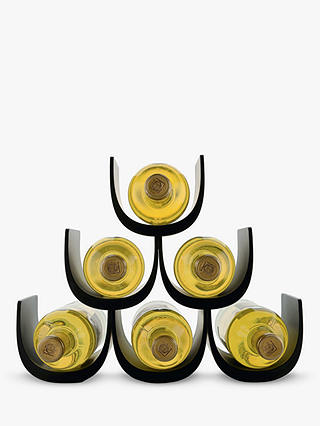 Alessi Noè Modular Wine Rack, 6 Bottle, Black