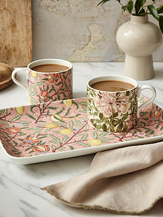 Morris & Co. Spode Porcelain Fruit Print Sandwich Tray, 31cm, Multi