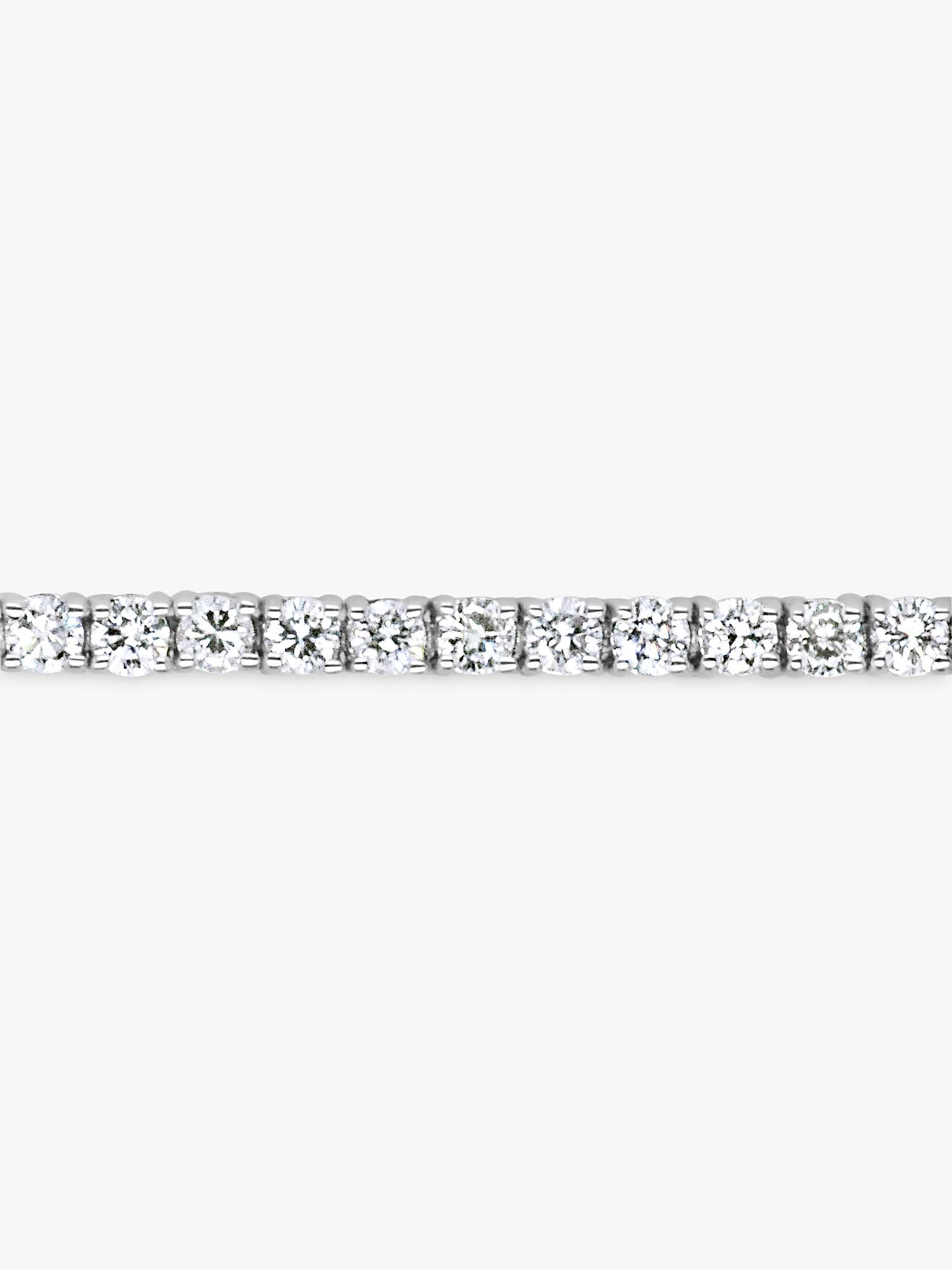 Buy Milton & Humble Jewellery 18ct White Gold Second Hand Diamond Tennis Bracelet Online at johnlewis.com