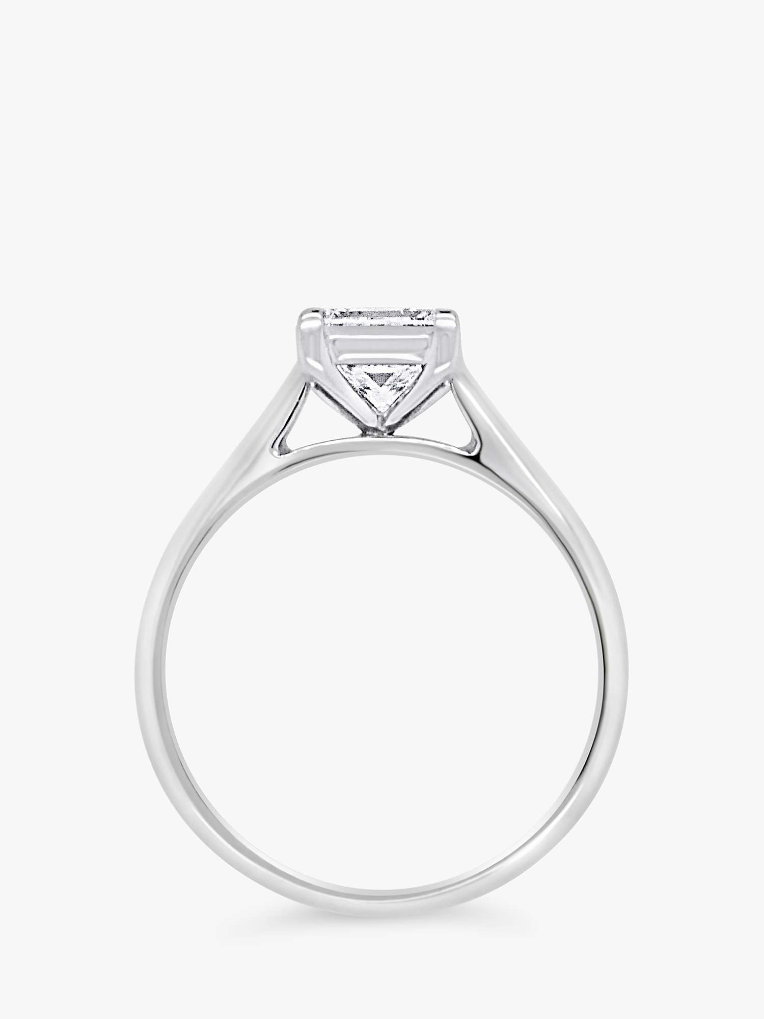 Buy Milton & Humble Jewellery 18ct White Gold Second Hand Princess Cut Diamond Ring Online at johnlewis.com